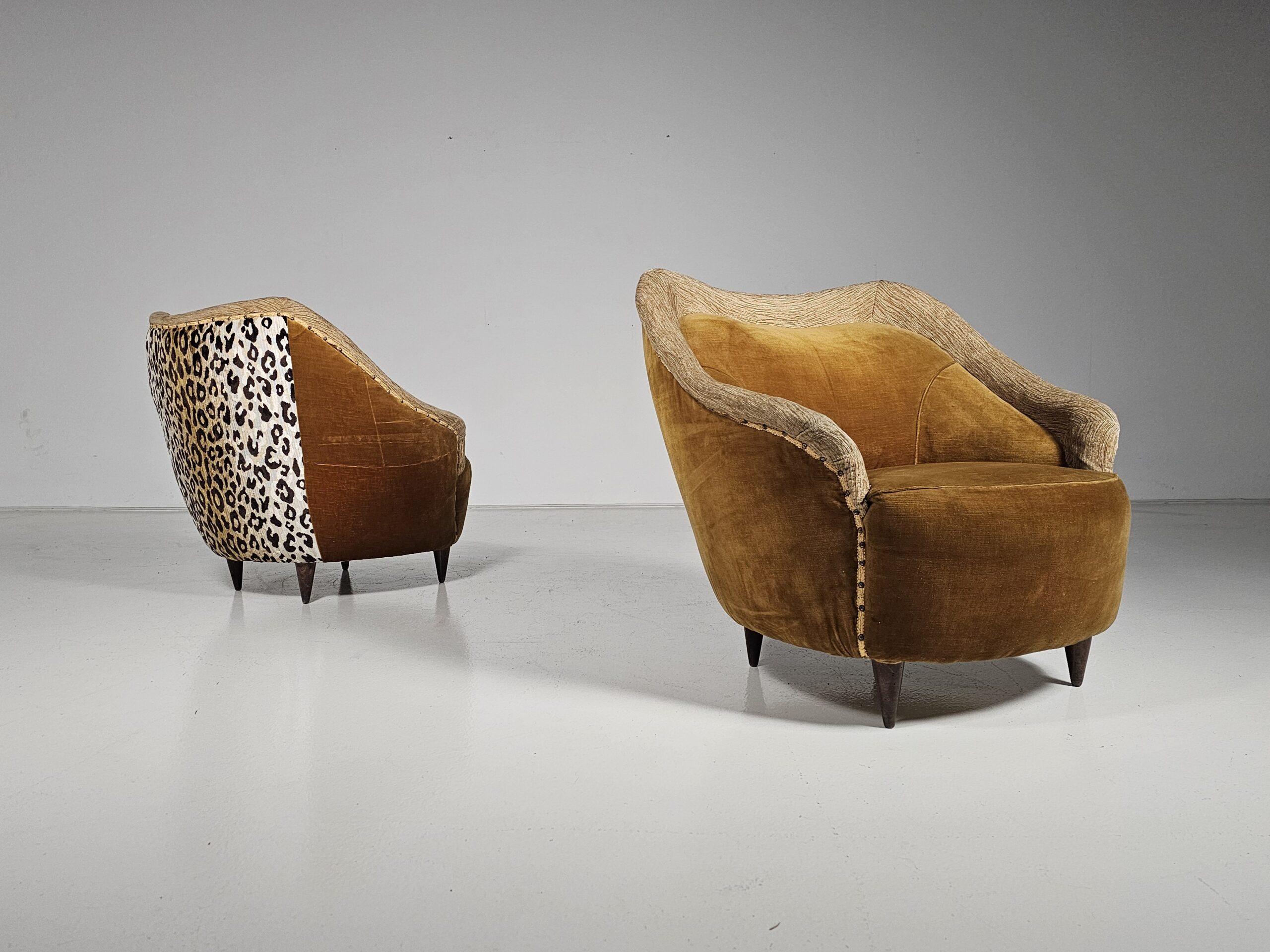 Gio Ponti style Italian Armchairs